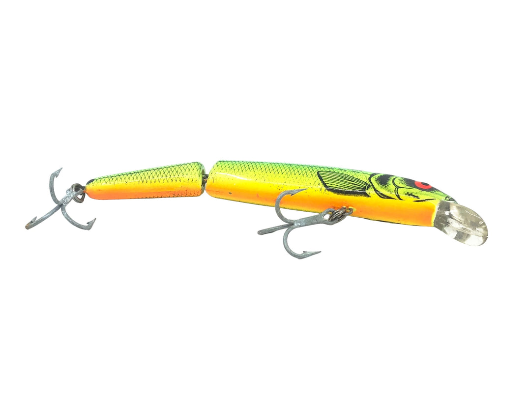Bomber Heavy Duty Jointed Long A 16J XM7, Fire River Minnow/Orange Belly Color