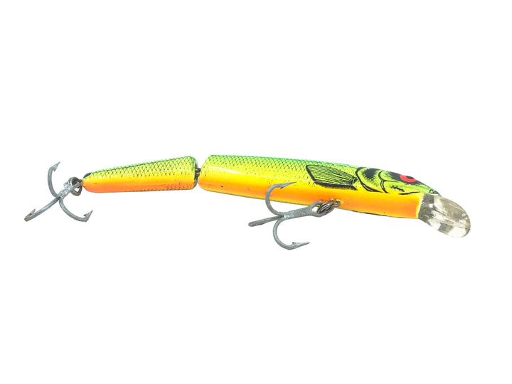 Bomber Heavy Duty Jointed Long A 16J XM7, Fire River Minnow/Orange Belly Color