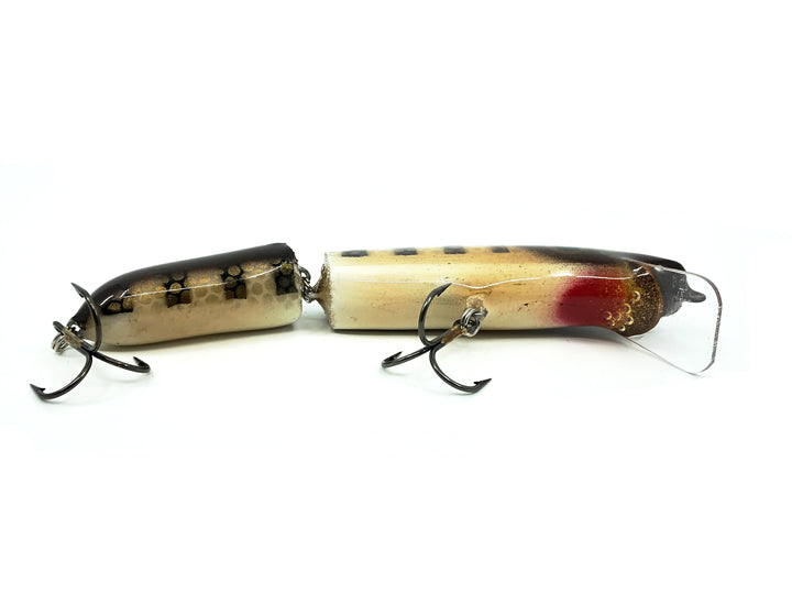 Crane Jointed 206J Musky Lure, Brown Perch/White Belly Color