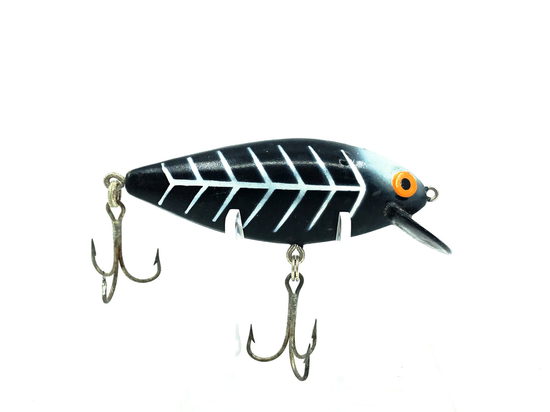 Bomber Speed Shad 4S, #14 Black/White Ribs Color