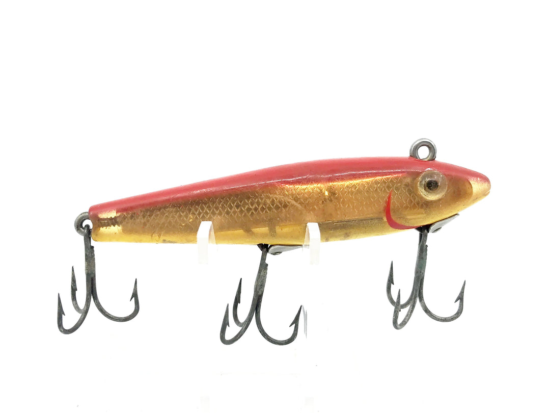 L & S Mirrolure 52M "Sinking Twitchbait", Red Back/Yellow Belly/Gold Scale Color