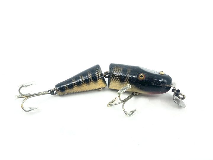 Creek Chub Wooden 2700 Baby Jointed Pikie Minnow, #33 Black Scale Color