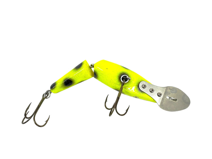Odyssey Jointed Diving Pig JR, Chartreuse/Black Spots Color