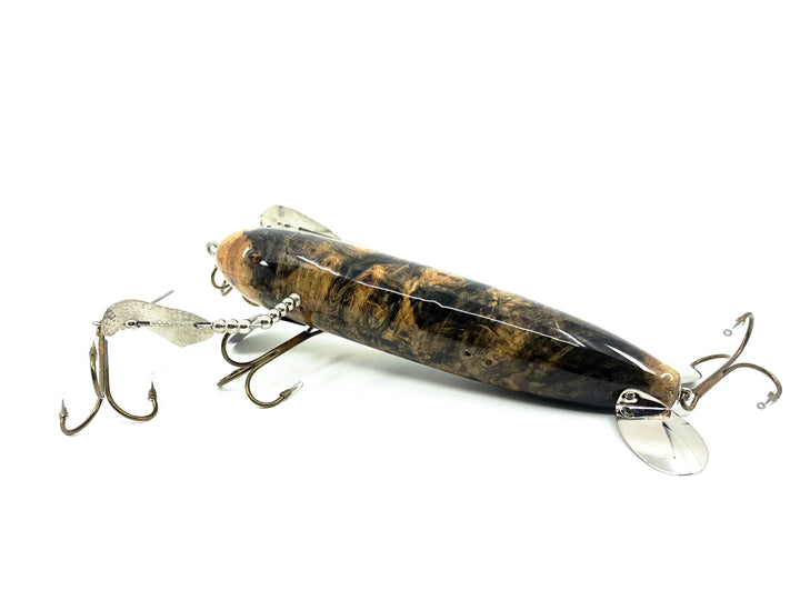 Musky Dan (XXX Lures) B-52 Bomber Lure, Made from Buckeye Burl w/COA