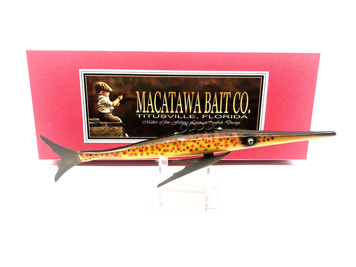 Macatawa Bait Co. Gar Decoy , Brown Trout Color w/Box