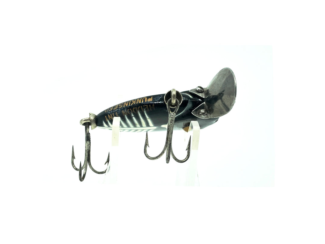 Heddon Tiny Punkinseed 380, XBW Black and White Shore Minnow Color