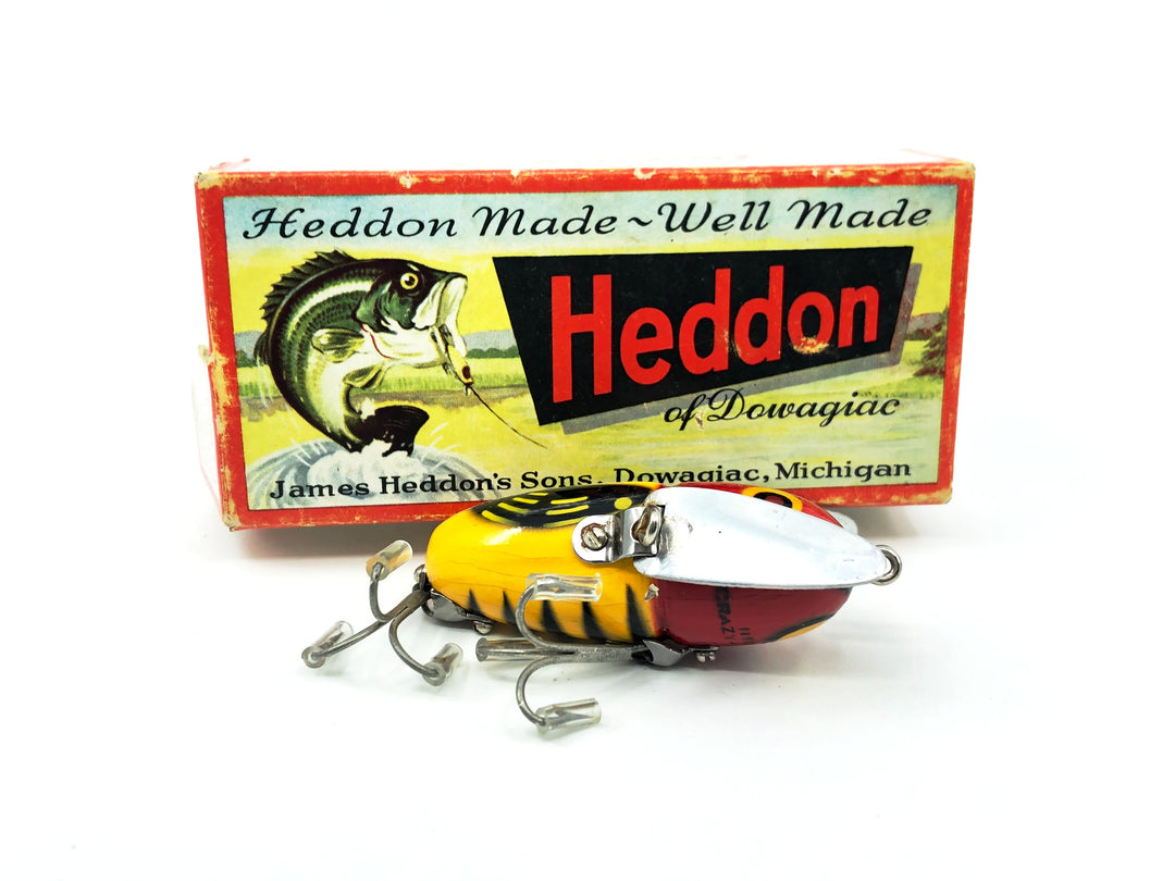 Heddon Crazy Crawler 2100, YRH Yellow Hornet Red Head Color with Box