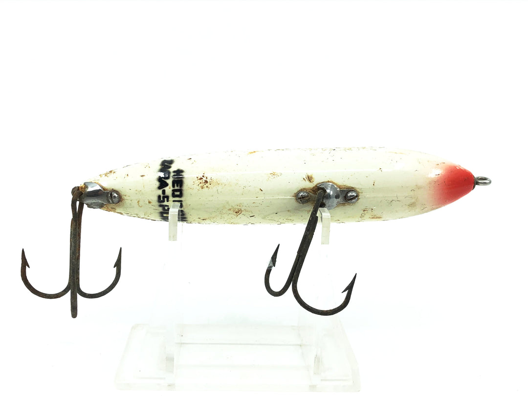 Heddon Original Zara Spook, SS Silver Flitter Color-Nose Line Tie-Early