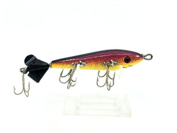 Contemporary Spinning Five Hook Minnow, Purple Crackleback/Yellow Belly Color