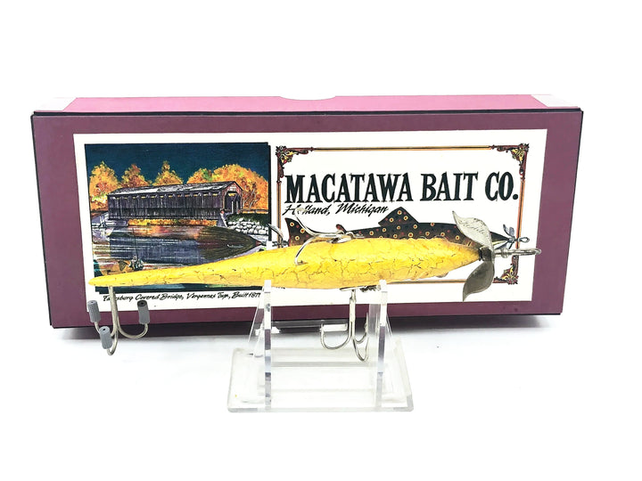 Macatawa Bait Co. Bass Size Sucker Lure with Box- Signed, Heddon Hardware