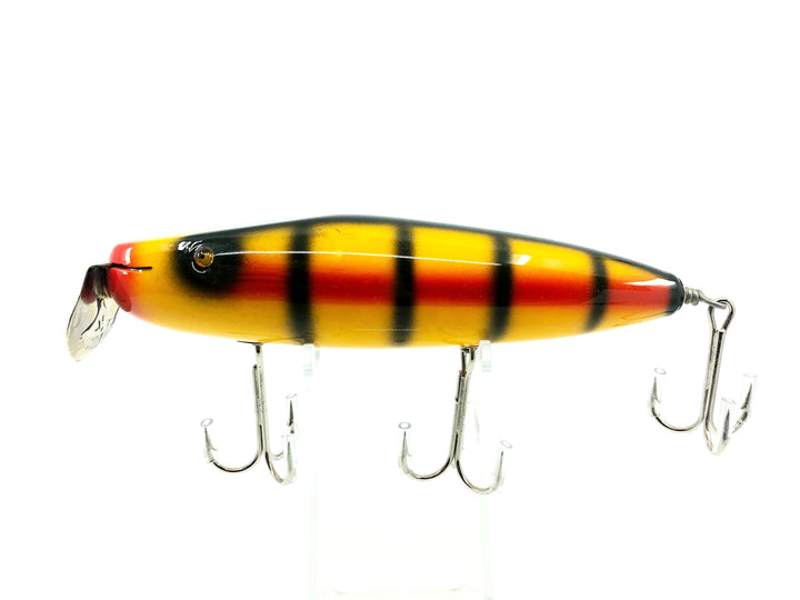Musky Dan (XXX Lures) Husky Surfster Lure, Yellow/Black Back/Red w/COA