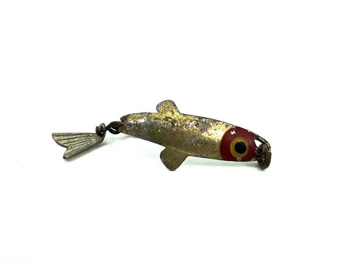 Arbogast Tin Liz Flyrod Size, Red/Gold Color