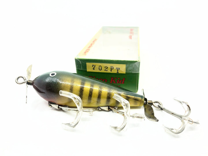 Cisco Kid Topper Green Scale Musky Lure, #10 Perch Color w/Box