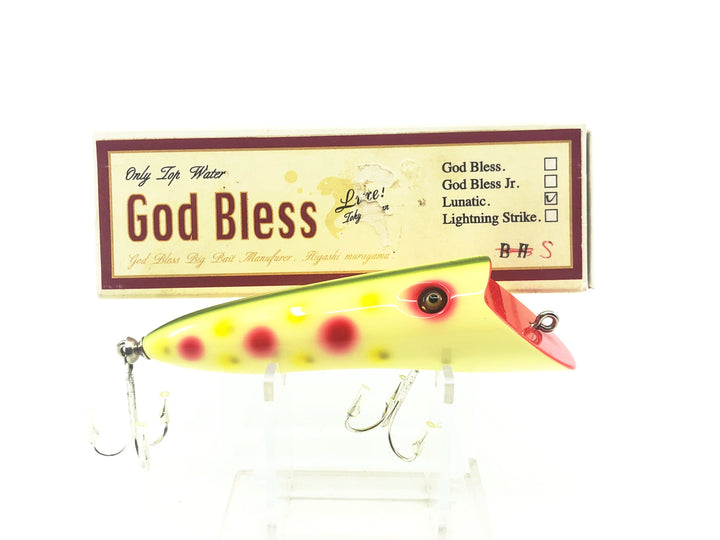 Godbless Topwater Lunatic, Strawberry Color with Box