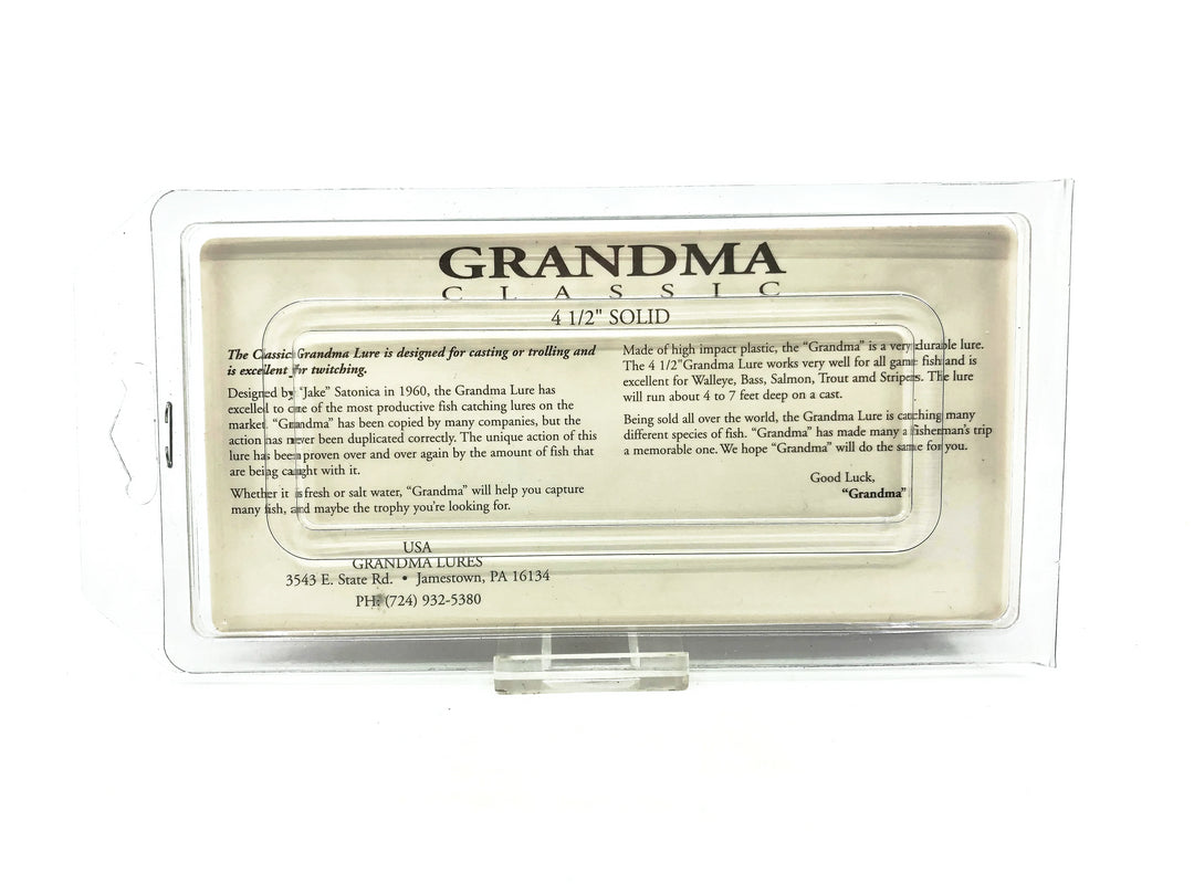 Grandma Classic 4 1/2", Black Color on Card