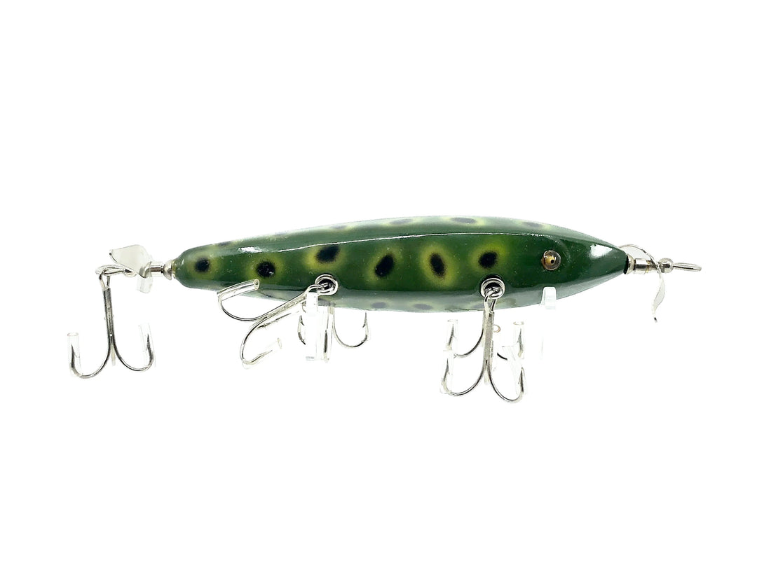 Musky Dan (XXX Lures) 5 Hook Pentagon Lure, Frog Spot w/COA