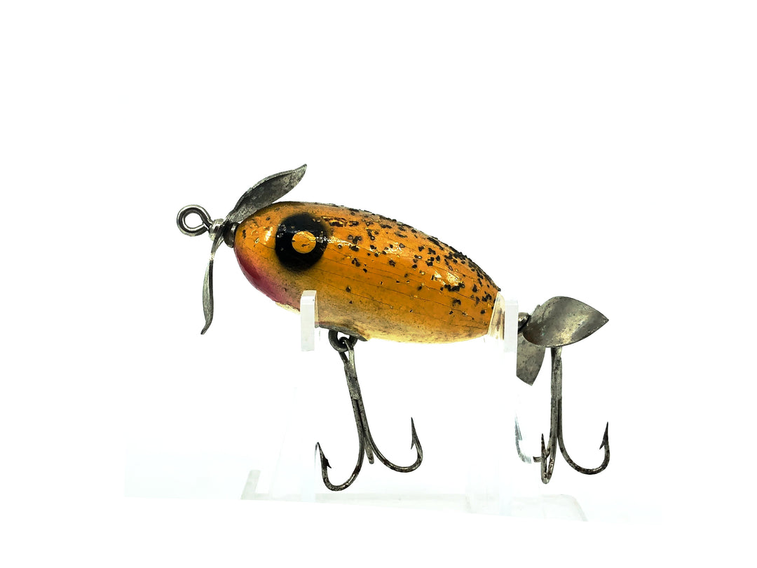 Paw Paw Midget Spinner, Yellow/Silver Flitter Color