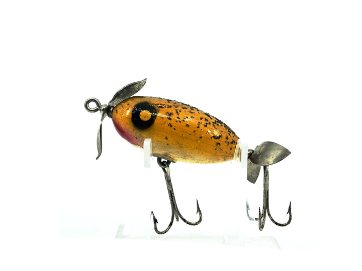 Paw Paw Midget Spinner, Yellow/Silver Flitter Color