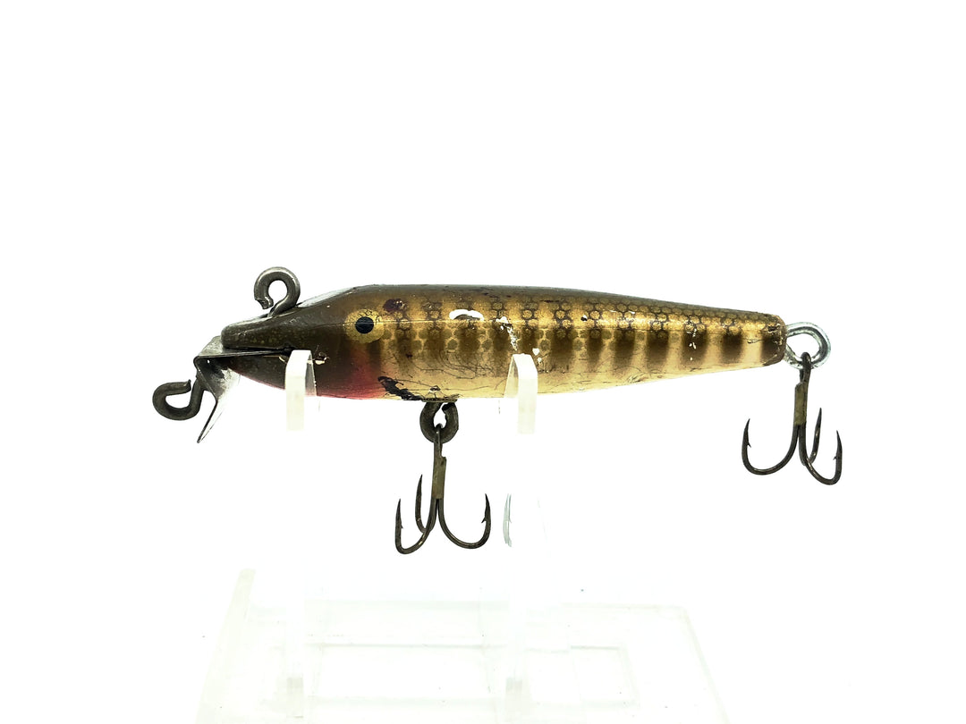 Creek Chub 2200 Midget Pikie, Early Model Double Line Tie Painted Eyes Pikie Color
