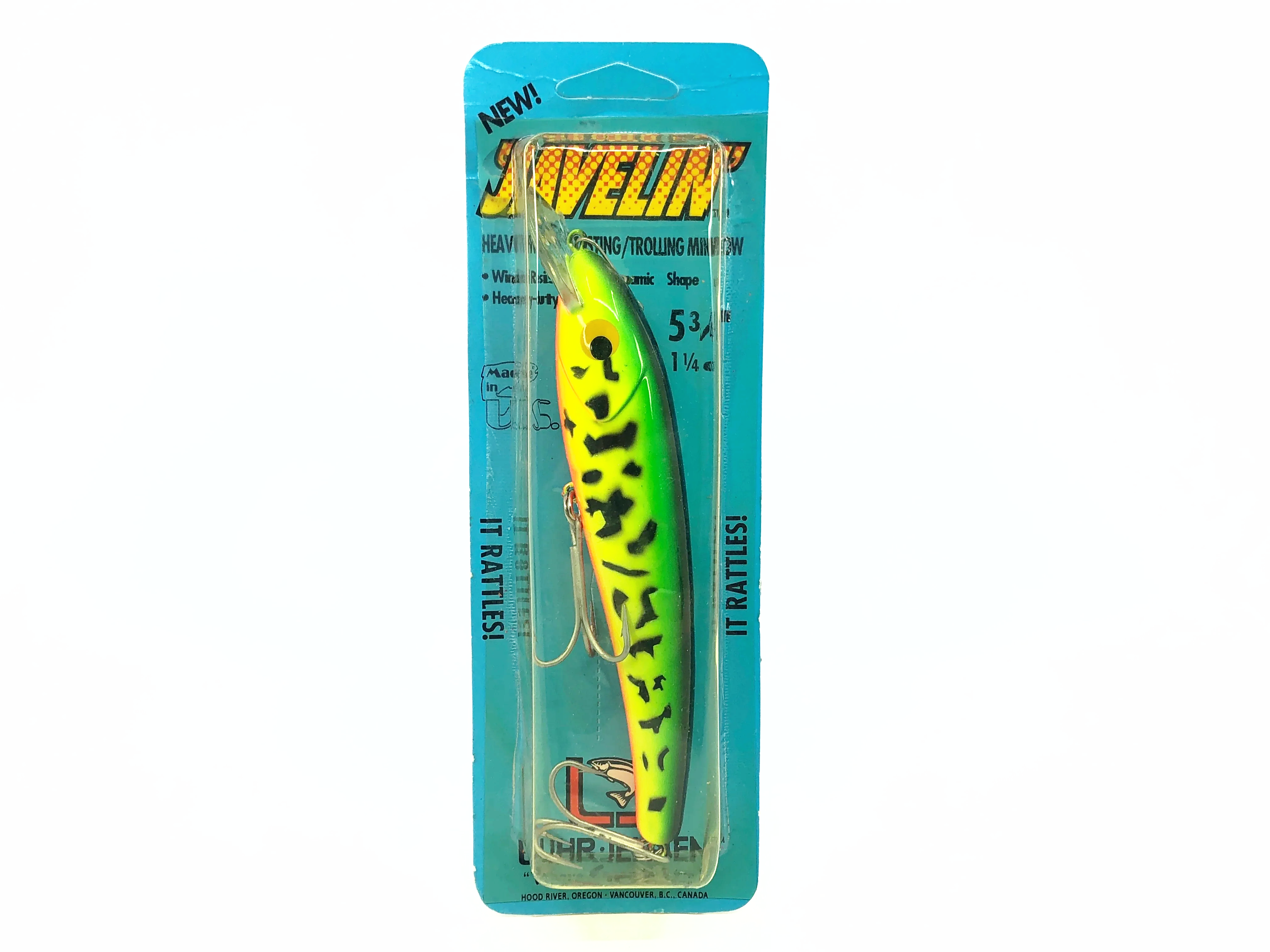Luhr-Jensen Javelin, Fire Tiger Color with Card – My Bait Shop, LLC