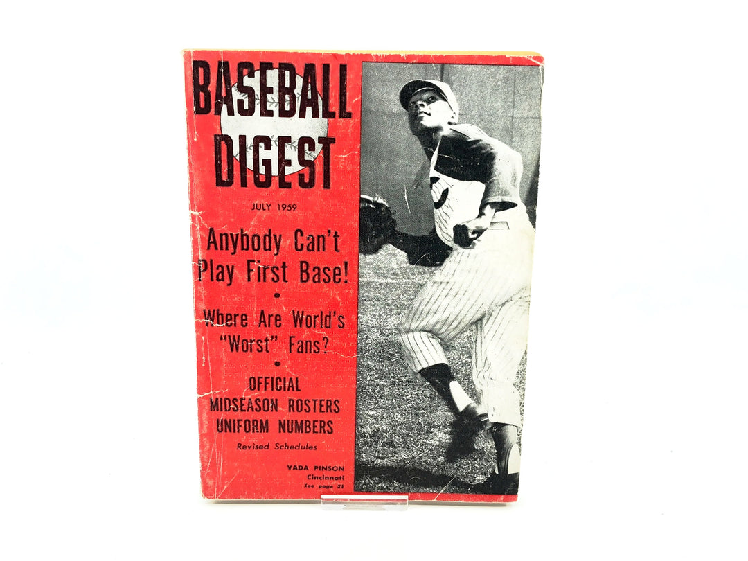 Vintage July 1959 Baseball Digest, Vada Pinson