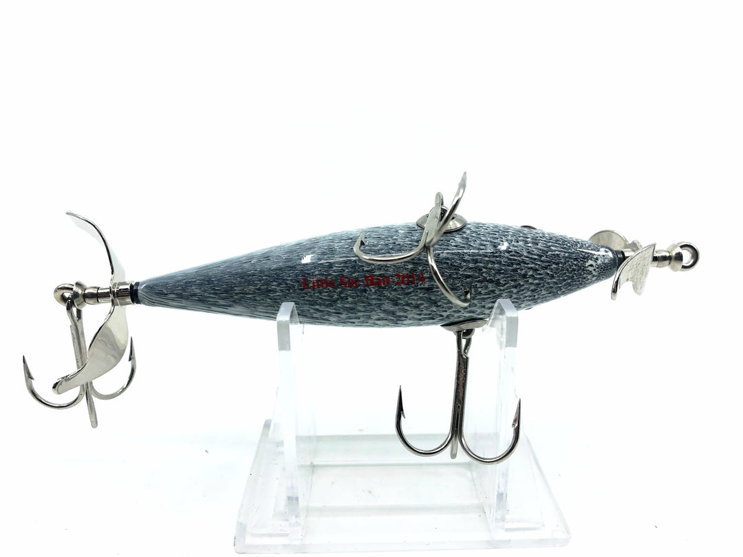 Little Sac Bait Company Musky Niangua Minnow, Special Color Grey Marbling Signed Paperwork w/Box 2014