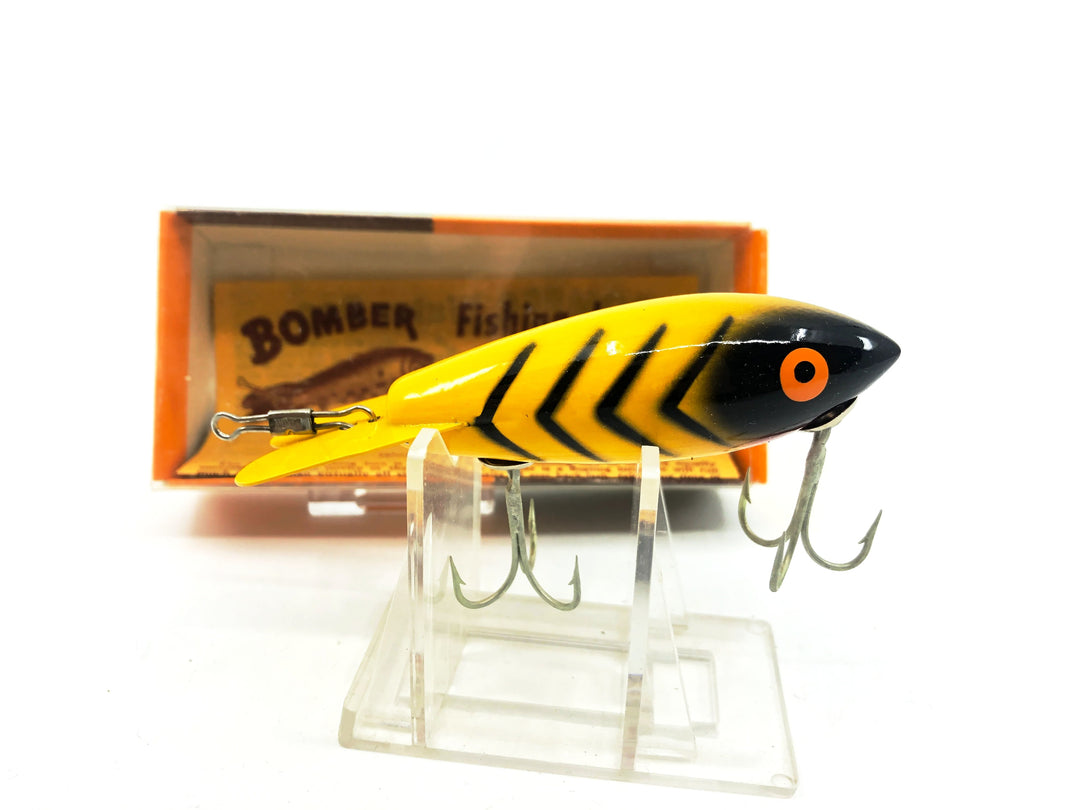 Bomber Wooden 500 Series, #20 Yellow/Black Ribs