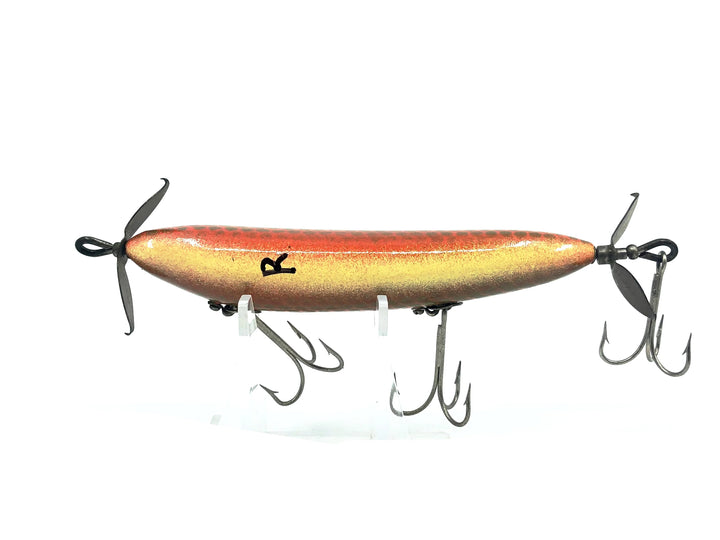 Heddon S.O.S Wounded Minnow, Repainted Goldfish Color