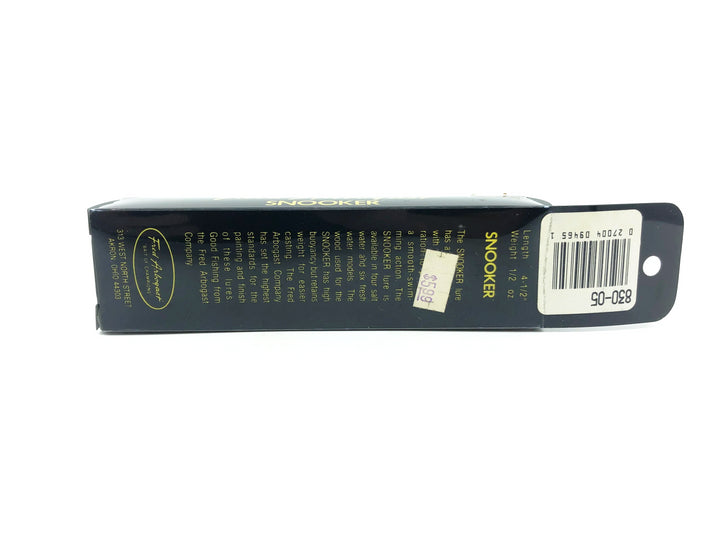 Arbogast Snooker Minnow, Perch Color in Box