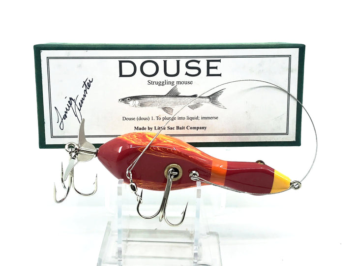 Little Sac Bait Company Douse (Struggling Mouse) Brown Marbleized Color w/Signed Box