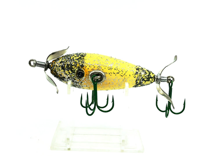 Contemporary 3 Hook Minnow, Green/Silver Flitter Color