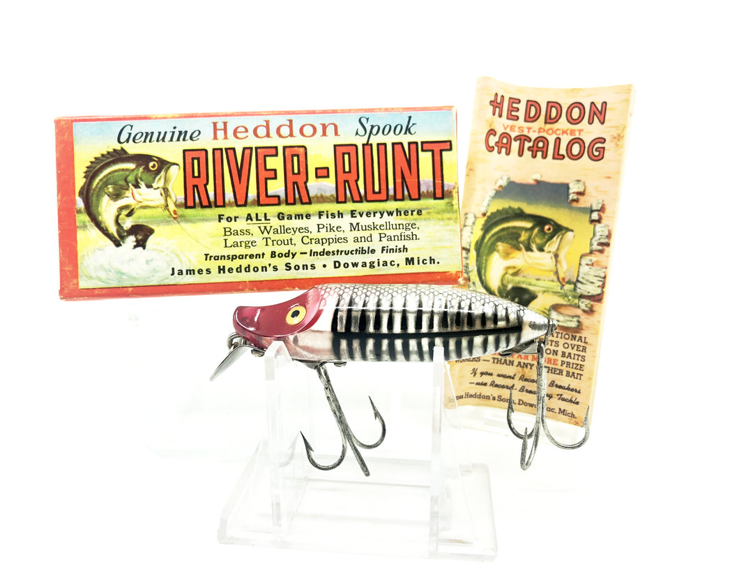 Heddon River Runt Spook Floater 9400-XRS Silver Shore Color with Box