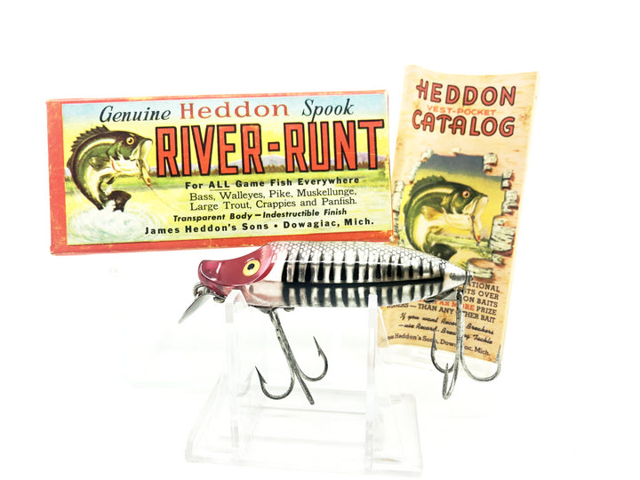 Heddon River Runt Spook Floater 9400-XRS Silver Shore Color with Box