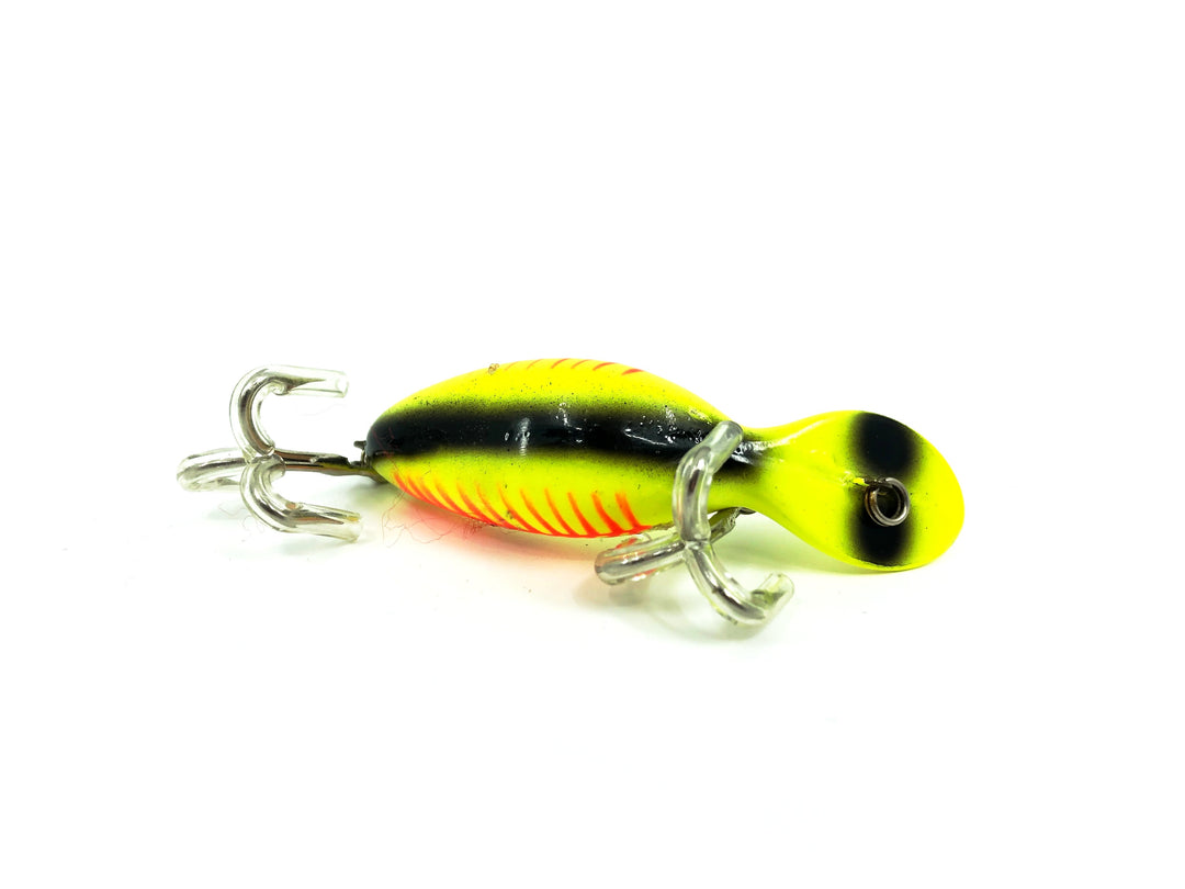 Heddon Tadpolly, YFO Yellow Fluorescent Red Ribs/Black Back Color