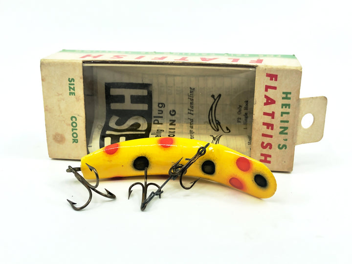Vintage Helin Flatfish X4, Yellow Color with Box