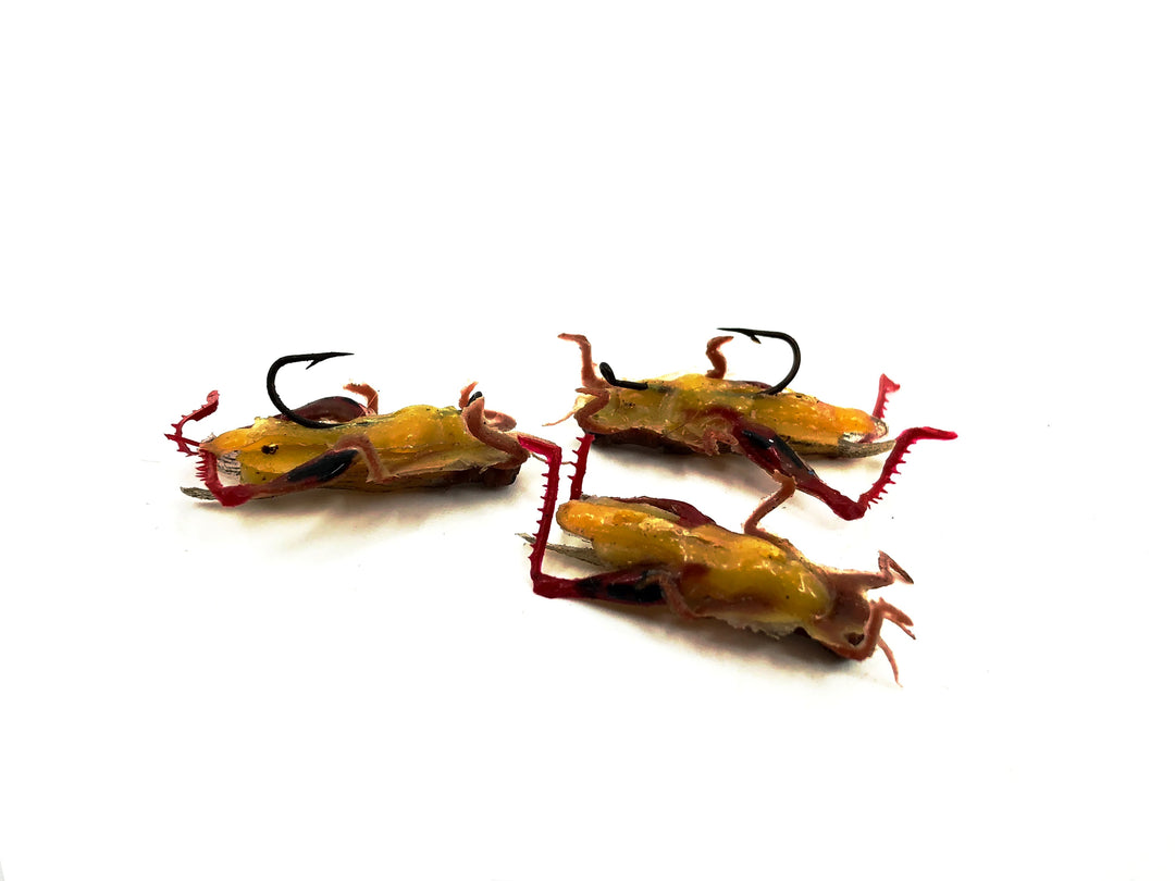 Burke No.107 Flyrod Grasshopper Trio, Brown Color