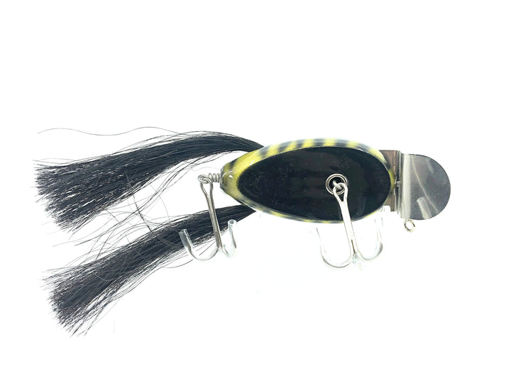 Musky Dan (XXX Lures) Husky Dingbat, Yellow/Black Ribs Color