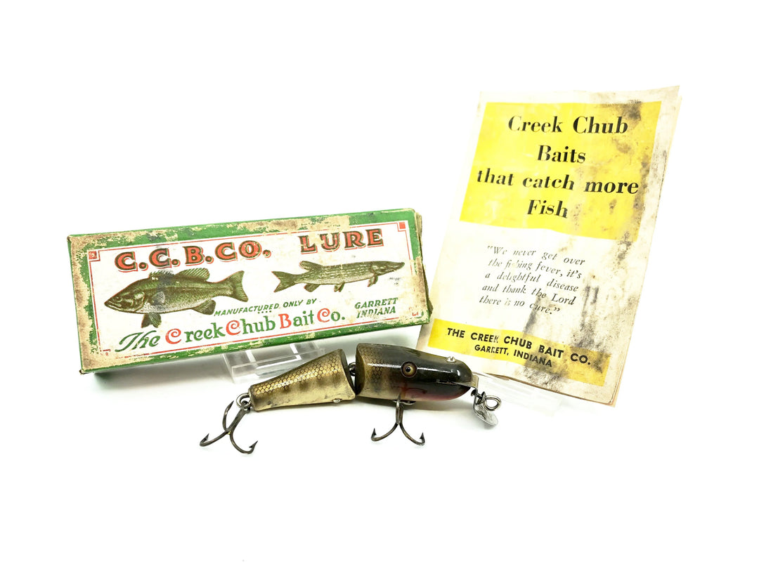 Creek Chub 2700 Baby Jointed Pikie, Pikie Color with Box & Catalog