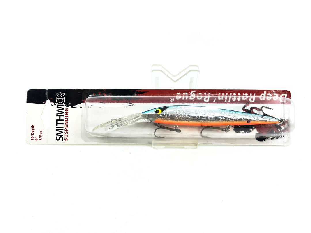 Smithwick Suspending Rattlin' Rogue, Silver/Black Stripes Color New on Card