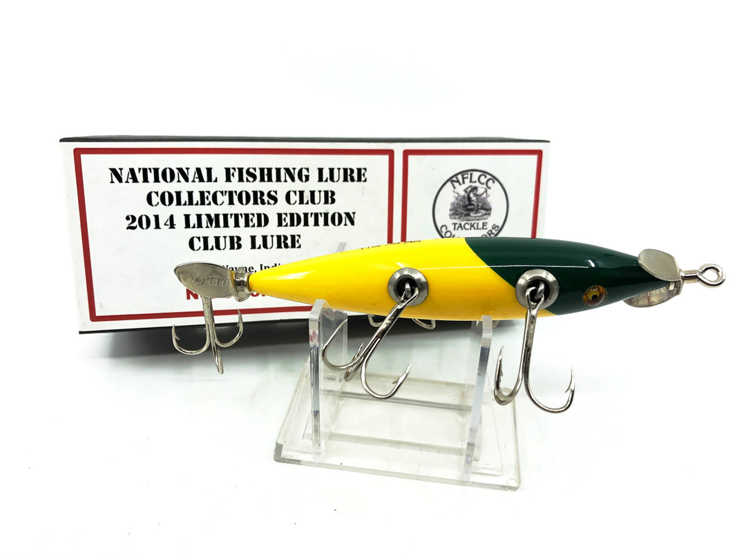 Little Sac Bait Company NFLCC Collectors Club 2014 Limited Edition Club Lure "Elusive Minnow" No.216GHM, Green Head Minnow Color with Box
