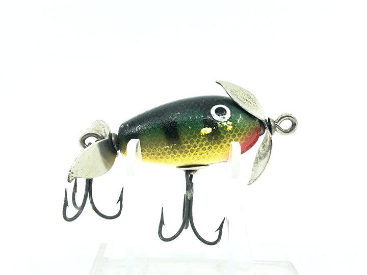 Shakespeare Midget Spinner, Green Perch Color