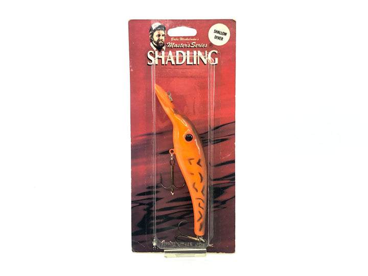 Lindy Little Joe Master's Series Shallow Diver Shadling #9, Orange Crawdad Color on Card