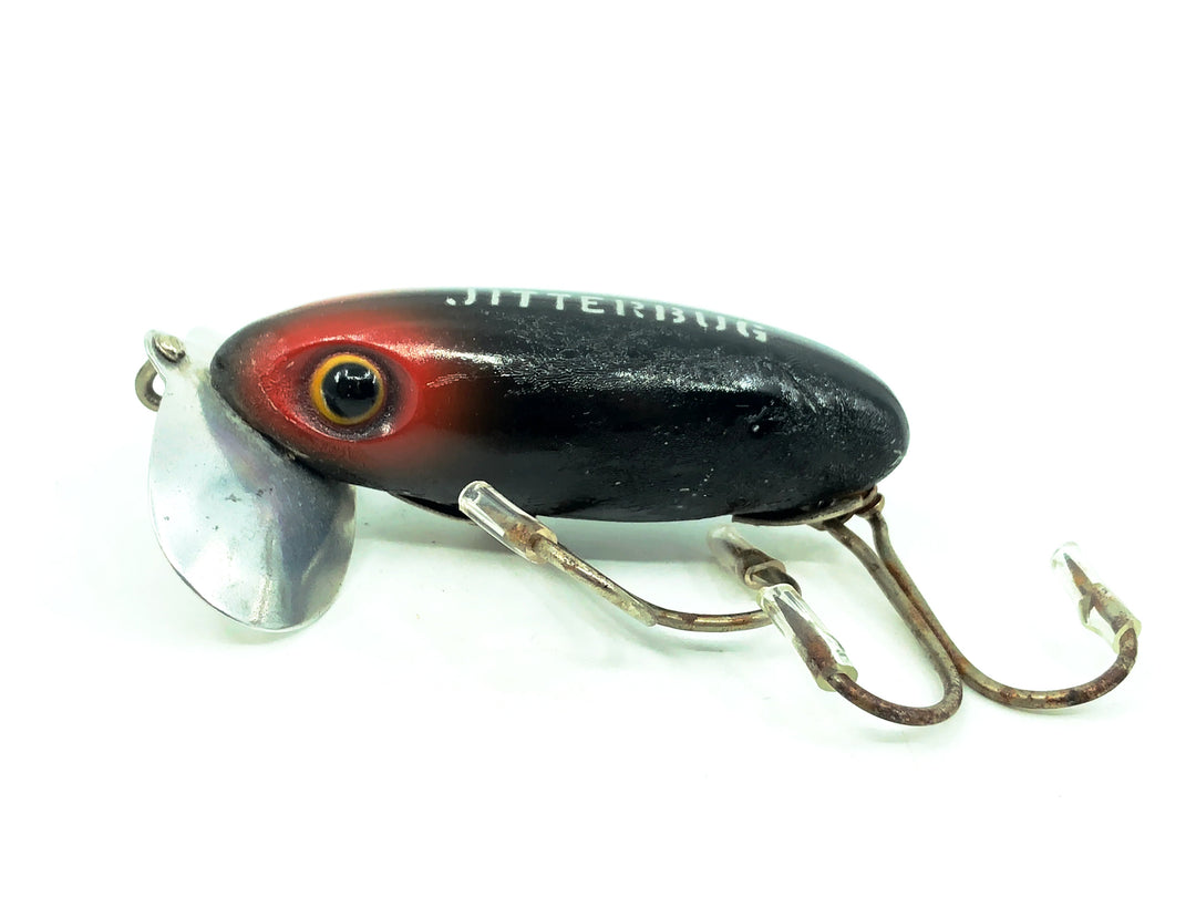 Arbogast Jitterbug 5/8oz, Black Color, Double Hooks Model