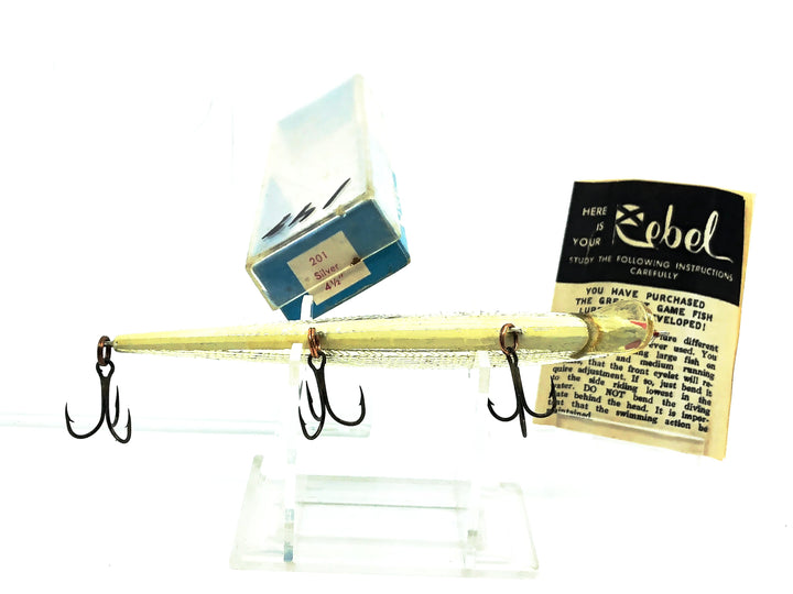 Vintage Rebel Minnow 201, Silver Color with Box