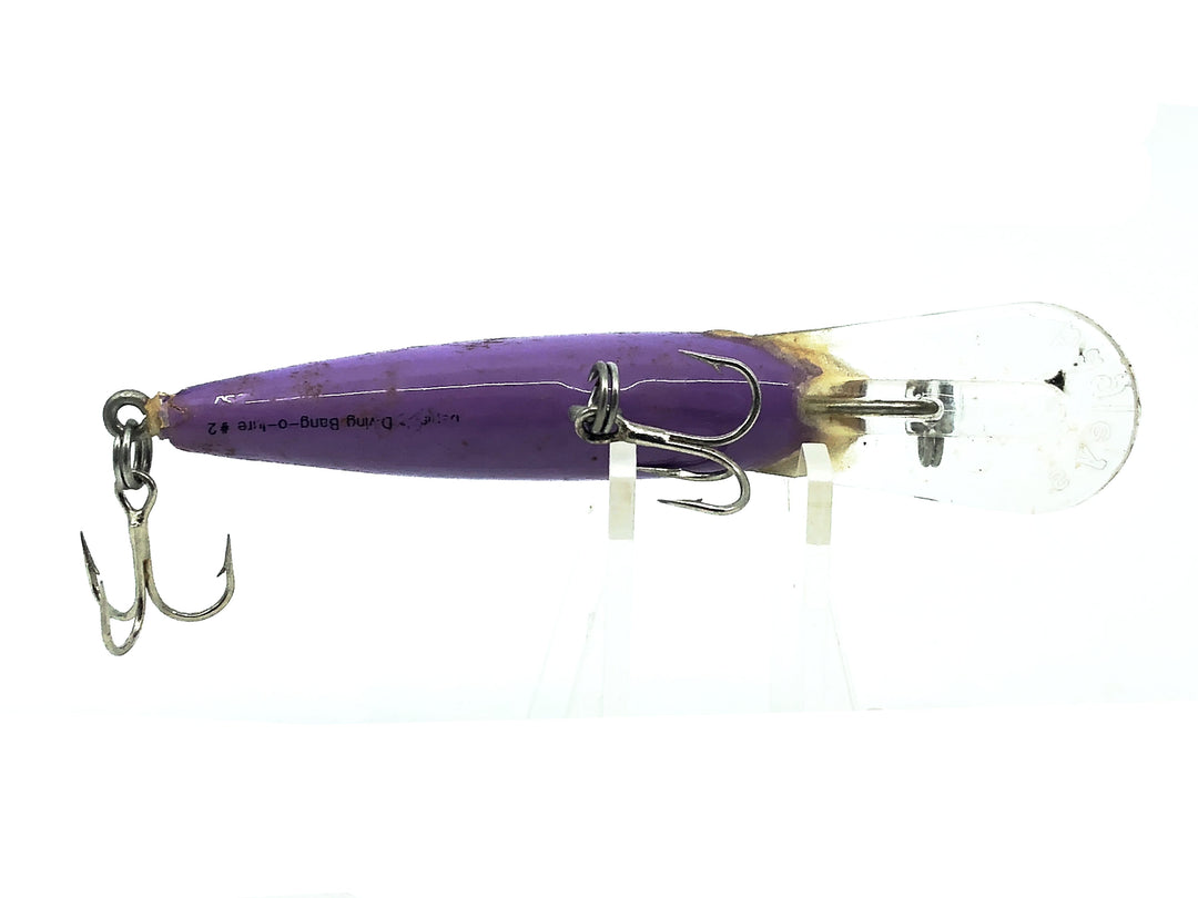 Bagley Diving Bang-O-Lure #2, #88 Purple on Purple Color