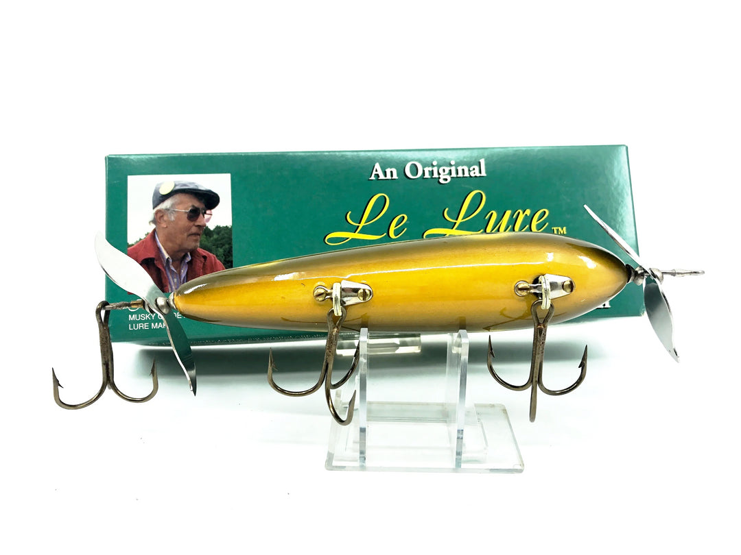 Le Lure Musky Surface Lure, Woody, Frog Spot Color with Box