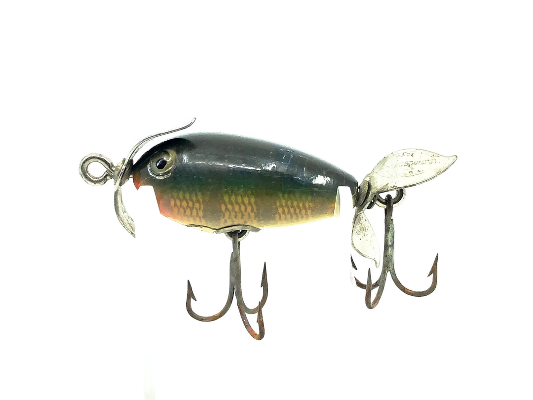Shakespeare Midget Spinner, Green Perch Color