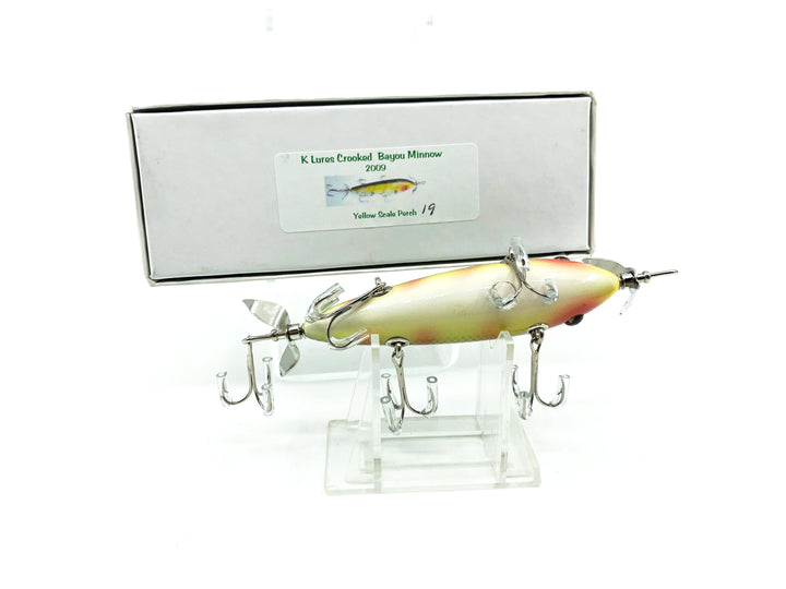 Crooked Bayou Minnow - 5 Hook- Yellow Scale Perch Color - 2009