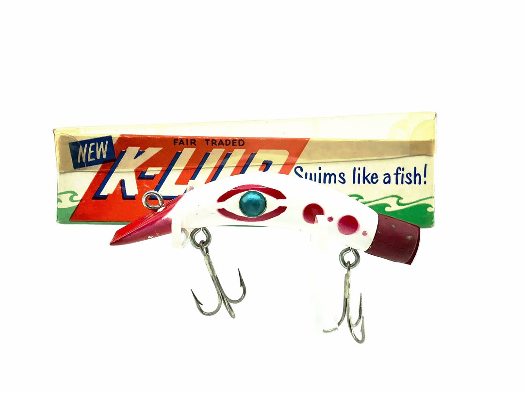 L.J Kalvig & Co. K-Lure, White/Red Color w/Box