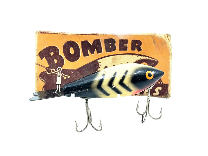 Wooden Bomber 600 Series, #06 White/Black Ribs Color w/Box